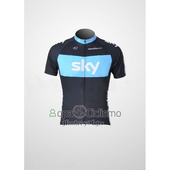 Sky Ropa Ciclismo Culotte Corto 2011 Mangas Cortas Negro y Azul